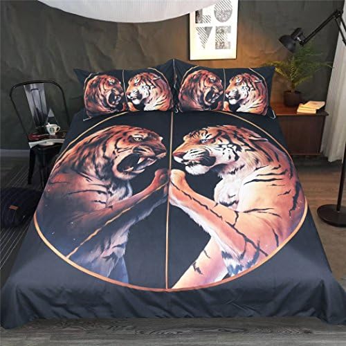 Duvet Cover Sets Home Textile Bedding 3D Art Animal Print Quilt Sets ,3pcs(1 Duvet Cover+2 Pillow Shams) Ultra Soft Hypoallergenic Microfiber,AUD180cmx210cm