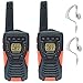Produktbild 12Km Cobra AM1035 Flt Zwei Wege Pmr 446 Walkie-Talkie Lizenz Gratis IPX7 Wasserdicht Schwimmend mit LED Taschenlampe Twin + 2 X Comtech CM-15PT Ptt Freisprechanlage Headsets - Twin