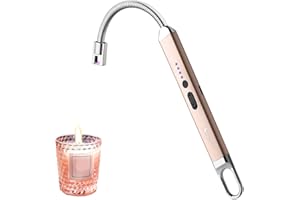 SUPRUS Candle Rechargeable Lighter para camping en casa (dorado, 1)