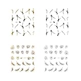 Colorful One Sheet Multi-color 3D Sticker Nail Art Stickers Decals Decorations