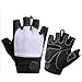 Produktbild Handschuhe Gestrickte Atmungsaktive Mehrfarbige Größe Optionale Fitness-Handschuhe Halb Finger Sommer Outdoor-Radfahren Kurze Finger Handschuhe,Gray,L