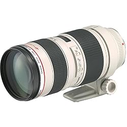 Canon EF 70-200mm f/2.8L USM - Objetivo para Canon (Distancia Focal 70-200mm, Apertura f/2.8-32, Zoom óptico 2.8X,diámetro: 77mm) Blanco