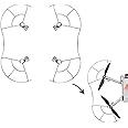 Careflection Propellers Guard for DJI Mini 3 Pro/DJI Mavic Mini 3 Safety Anti-Crash Blade Damage Accessory Quick Release Removable Propellor Protector-Light Weight