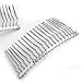 Gleader 2 Silver Tone Metal Bridal Wedding Hair Comb Clip 3"