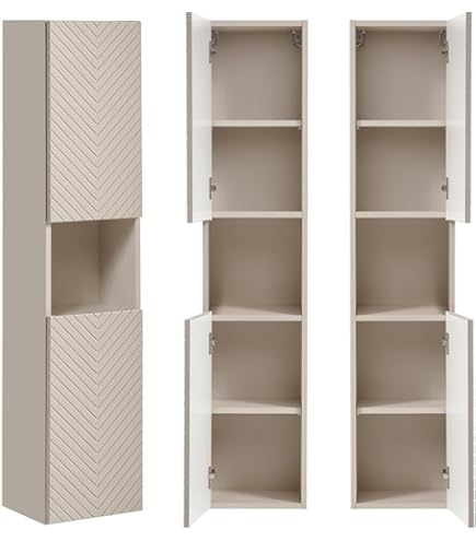Hioshop Scout badkamerkast 2 deuren- 1 lade kasjmier decor mat- eiken Hioshop Scout badkamerkast 2 deuren- 1 lade kasjmier decor mat- eiken
