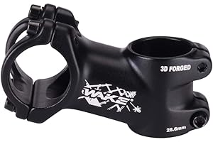 CYSKY Attacco Manubrio 17 Gradi 31,8 60/70/80/90/100/110/120/130mm MTB Attacco Manubrio Mountain Bike per Bicicletta, Bici da Strada, MTB, BMX, Ciclismo