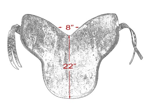 HORSE-TREELESS-SADDLE-16-WIDE-SEAT-WITH-MATCHING-GIRTH-SQUARE-PATTERN