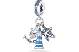 LNQOBU 925 Sterling Silver Pendant Charms for Bracelets - Glow in the dark Charms Beads fit women's Bracelets and Necklaces for Woman Jewelry Gifts