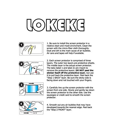 lokeke gehärtetem Glas Displayschutzfolie für Lenovo MIIX 310–10icr, 0,3 mm Dicke, aus echtem Glas - 4