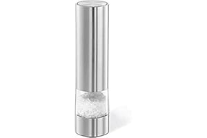 ZACK 20936 Monino Electric Salt/Spice Mill Stainless Steel Matt