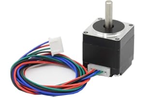 Iverntech Moteur pas à pas Nema 11 - Corps de 28 mm - Angle de pas 1,8 mm - 0,8 A - 2 phases - Câble de 50 cm - Pour imprimante 3D, machine CNC et robotique