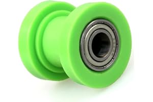 ANCLLO 8mm Motorcycle Chain Roller Slider Tensioner Wheel Guide Replacement for ATV 4 Wheeler Quad Baja Doodlebug Dirt Pit Bike Green