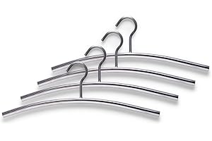 ‎ZELLER PRESENT SCHÖNER LEBEN. PRAKTISCH WOHNEN. Zeller Kleiderbügel, 4-er Set, Edelstahl / 43.5 x 15