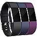 Produktbild HUMENN Ersatz Fitbit Charge 2 Armband, Weich Verstellbares Armband mit Klassisch Schnalle für Fitbit Charge 2 Large 3 Farbe-3