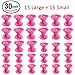 Hair Care Rollers Hair Curlers Silicone No Clip Hair Style Rollers Soft Magic DIY Curling Hairstyle Tools Hair Accessories Pink 30 PCS RS.2539.00