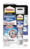 Envío y detalles - Pattex Baño Sano No Más Moho, silicona para baño para prevenir moho en cocinas y baños, fórmula de silicona acética, blanco, tubo de silicona 1 x 50 ml, n.º artículo: 2244937
