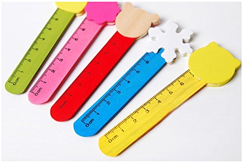 Lumanuby - Juego de 6 marcap ginas de madera de dibujos animados con regla de doble uso para estudiantes oficina papeler a 11 2 x 3 5 cm dise os aleatorios reviews Lumanuby - Juego de 6 marcap ginas de madera de dibujos animados con regla de doble uso para estudiantes oficina papeler a 11 2 x 3 5 cm dise os aleatorios
