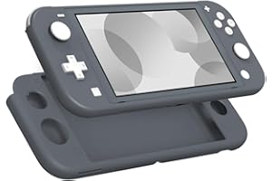 ‎MOKO MoKo Hülle Kompatibel mit Nintendo Switch Lite, Schützhülle Silikon Switch Lite Tasche Rutschfest Stoßfest Ultradünn Case Zubehör für Switch Lite Konsole und Controller - Grau