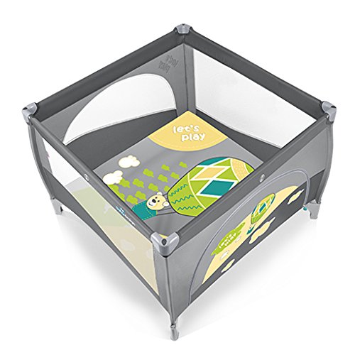 Baby Folding Playpen Play Grey