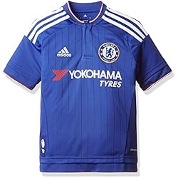 adidas CFC H JSY Y Camiseta-Hombre, Azul/Blanco/Rojo, 164