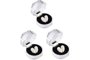 MAKFORT Vampire fangs false teeth Halloween Party Cosplay Horror Decoration Prop False Dentures with Blood Capsules