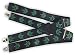 Produktbild Original Hosenträger für Motorrad/Motorbike, Cannabis Muster, hochwertiges elastisches Material, breit extra starken 5 cm, 4 extra starken Clips, X Form, Hergestellt in EU