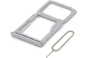 MMOBIEL Dual SIM Kartenhalter Kompatibel mit Huawei P30 Lite New Edition 2020 - SIM Card Tray Schlitten - Inkl. SIM Pin - Weiß