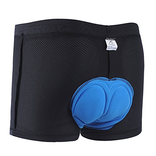 Rmine Herren Radunterhose Fahrrad MTB Unterwäsche mit 3D Sitzpolster - 3