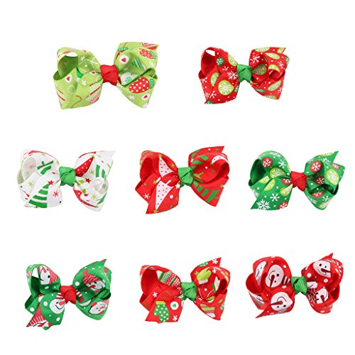 Generic Christmas Lovely Girls Favour Motif Ribbon Bow Hair Alligator Clips Hairpin Xmas Accessory RS.275 (63.00% Off) - Amazon