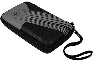 Harrows Étui à fléchettes Blaze 3 | Étui à fléchettes Porte-fléchettes I L'étui à fléchettes Peut contenir 3 fléchettes | 3 fléchettes entièrement assemblées et Accessoires de fléchettes -Noir