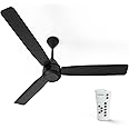 Crompton Energion Cromair 1200mm BLDC Ceiling Fan with Remote Control | BEE 5 Star Rated Energy Efficient | Anti-Dust | Superior Air Delivery | 28 Watt | 5 Years Manufacturer's Warranty | Onyx