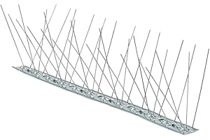 FERROELETTRA Dissuasori per Piccioni in Acciaio Inox – Spuntoni Anti Piccioni Flessibili per Balconi, Grondaie, Recinzioni e Terrazze – Protezione Duratura Contro Volatili e Roditori (1 Metro)