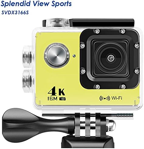 WIFI Action Camera, 4k Action Camera with Wifi 30M Waterproof Sports Camera and 2.4G Remote Contral / Rechargeable Batteries/ 170 Degree Wide Angle- Package including All Accessories Kits, 1 Yr Warranty