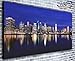Produktbild Stadtbild New York Manhattan Hudson River Panorama Wand Kunstdruck auf Leinwand gerahmt XXL 139,7 x 61 cm über 4,5 Ft breit x 2 ft Hoch fertig zum Aufhängen