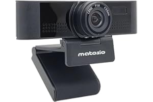 Matosio OwlEye - Cámara de videoconferencia (1080P, cámara USB con 2 micrófonos de conferencia cancelación de ruido, enfoque automático, gran angular de 84°, zoom digital 4X, compatible con Zoom/MS