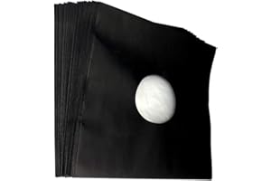 7EVEN 12" Schallplatten LP-Innenhülle schwarz gefüttert (50 Stück Pack)