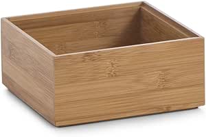 Zeller Storage Box, Wood, Multi-Colour, 15x15x6.5cm