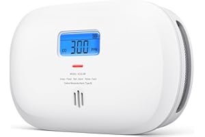 X-Sense Carbon Monoxide Detector, Replaceable Battery Powered CO Alarm with Digital Display, Portable Carbon Monoxide Alarm for Home with CO Peak Value Memory, XC0C-SR, 1-Pack
