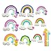 Produktbild chenkou Craft zufällige 100 Rainbow schlamm Charm Kunstharz flach Rückseite flatbacks lose Perlen Kid 's Schleife DIY Craft