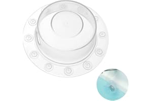 FuninCrea Tappo Vasca da Bagno, Copertura per Troppopieno per Vasca da Bagno con Manico Super Forte Diametro 15,2 cm Tappo per Vasca da Bagno Silicone Copertura per Scarico Della Vasca da Bagno