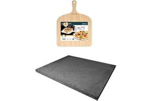 EPPICOTISPAI MAAJ® Pierre de lave de l'Etna pour pizza, viande, légumes Comme en Italie