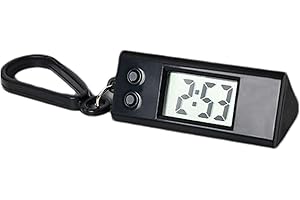 GENERICO Orologio da tasca elettronico - orologio portachiavi portatile, orologio elettronico per bambini per zain | Cronometraggio accurato silenzioso, ciondolo per orologio, portachiavi piccol