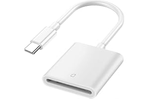 HATUGE USB-C auf SD-Kartenleser, kompatibel mit iPhone 15, iPad Pro, MacBook Pro/Air, iMac M1 M2, Chromebook, XPS, Galaxy S22/S23 und mehr (SD Port)