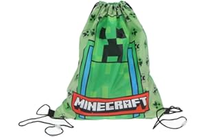 ILS I LOVE SHOPPING Sac de sport pour enfant, sac à dos pour crèche, salle de sport, piscine, voyage, porte-chaussures pour Minecraft