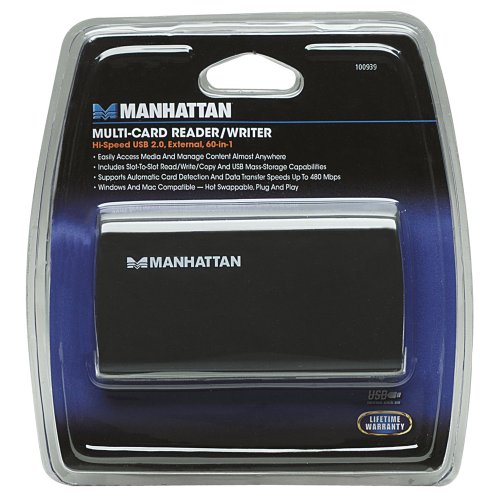 Manhattan Multi-Card Reader/Writer Hi-Speed USB 2.0 Extern 60-in-1 100939 - 4
