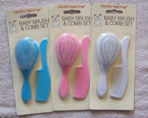 BEAUTIFUL BEGINNINGS Brush &amp; Comb Set (Assorted Colours)