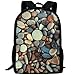 Produktbild HOJJP Most Durable Lightweight Rucksack Daypack For Outdoor Camping One Size - Macro Pebbles Stones Nature Beach Sea