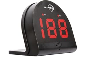 Second Chance Supido - Radar de Vitesse Personnel Multisports - Instrument d'entrainement de précision Mixte Adulte - Noir - One Size