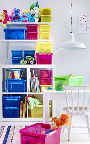Orthex 350824 4er-Set Clipbox Smart Store Colour 15, 15 Liter, pink / gelb / blau und grün - 4