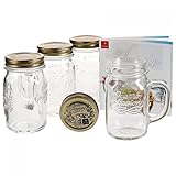 Lieferumfang: 4 Glasbecher, Füllmenge 415 ml, H 157 mm, B 74x73 mm, GRATIS Bormioli Rezeptheft